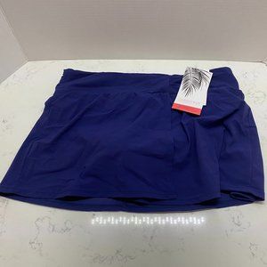 NWT Christina Skirted Blue Bikini Bottom Swimsuit